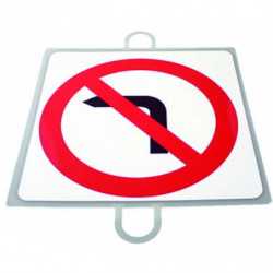 SEÑAL PROHIBICION GIRO IZQUIERDA