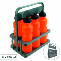 PACK 6 BOTELLAS + PORTABOTELLAS