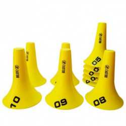 SET 10 CONOS 23CM NUMERADOS