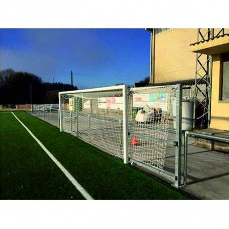 JGO PORTERIA F-7 ABATIBLES ALUMINIO 120 x 100 ARQUILLOS GALVANIZADOS