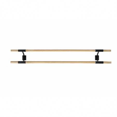 Height-adjustable portable double ballet barre Giselle