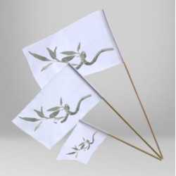 BANDERA PERSONALIZA CON MASTIL  70 X 100