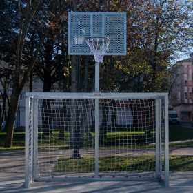 JUEGO PORTERIA SALA BASKET GALVANIZADO