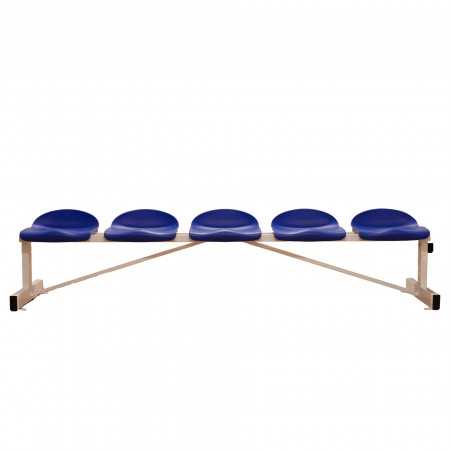 BANCO METALICO ASIENTOS PVC 5 plazas