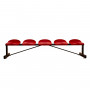BANCO METALICO ASIENTOS PVC 5 plazas