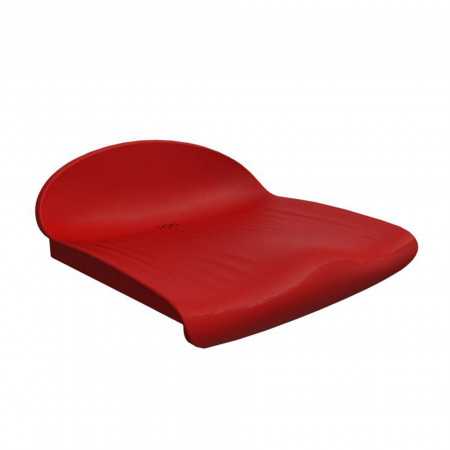 ASIENTO PVC SIN RESPALDO SPARK M4 ROJO