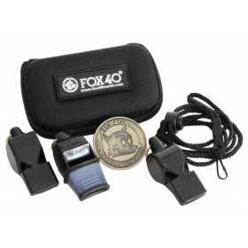 PACK 3 SILBATOS FOX 40 CON ESTUCHE Y MONEDA