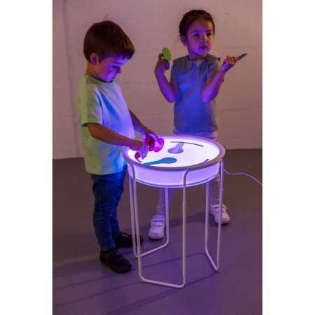 BANDEJA SENSORIAL PLYA BIN LED CON SOPORTE AJUSTABLE