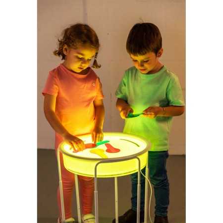 BANDEJA SENSORIAL PLYA BIN LED CON SOPORTE AJUSTABLE