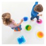 BASES REDONDAS SENSORIALES CON LIQUIDO E ILUMINACION LED. 6 UNIDADES