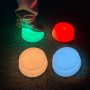 BASES REDONDAS CON ILUMINACION LED. 3 UNIDADES