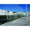 POSTES PROTECCION RED 7 MTS GALVANIZADOS CON BASE PARA ATORNILLAR GROSRO 4 MM