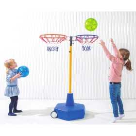 CONJUNTO CANASTA DOBLE FOOTBASKET  (1 poste largo + 1 base + aro doble)
