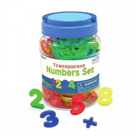 NUMEROS TRASLUCIDOS COLORES