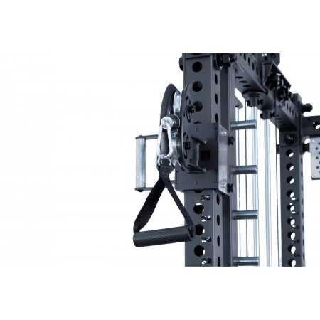 JAULA MULTIFUNCIONAL PROFESIONAL. POWER RACK + SMITH + DOBLE POLEA PRO SERIES